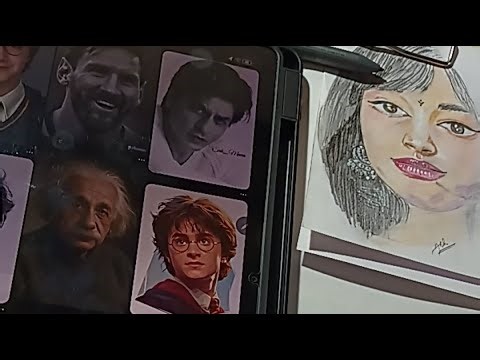 Live Portrait Drawing Class | Learn Facial Proportions & Shading #PortraitDrawing #Artlive