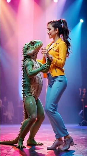 Woman Performs a Magical Fusion with a Giant Lizard on AGT!
