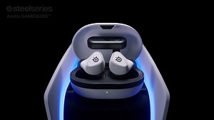 GAMING EARBUDS. NOW PLAYING. FOR GLORY. the Arctis GameBuds are now available for purchase: https://steelseri.es/moe the breakdown: 🔌 10hr battery life (40 w/Qi Charging Case) 🛜 2.4GHz wireless Bluetooth 🦻 Active noise canceling 🎮 100 game-specific audio presets with the mobile companion app 💦 IP55 protection | SteelSeries