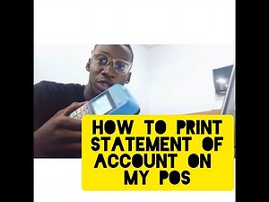 How to print statement of account on my POS