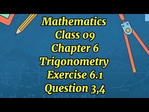 Class 9 maths new book unit 6 exercise 6.1 question 3,4#maths #exam #easy #class #test #quiz