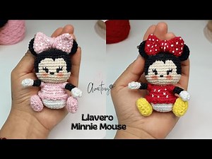 Llavero Minnie Mouse 🩷❤️ - Crochet | Tutorial 2
