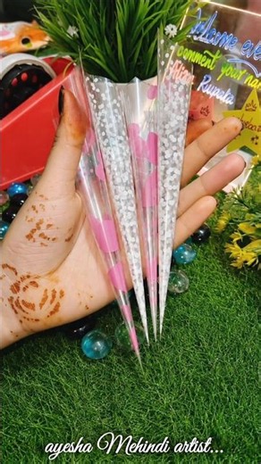 🔥 Easy Mehndi Cone Making with Parni Cover 🌿 | Perfect DIY Henna Cone Tutorial #shorts
