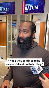 James Harden on Terance Mann and Bones Hyland trade this week: “Ever since I stepped foot in here, it's been all love. T-Mann, we sit on the plane together. Sits right next to me literally, so we just talk about everything. And then Bones is somebody that I've grown closer with in the sense of just trying to mentor him and teach him the business, that at the end of the day this is a business. Teaching him about his habits, growing in this league, because if you grow with it, you'll get a lot out