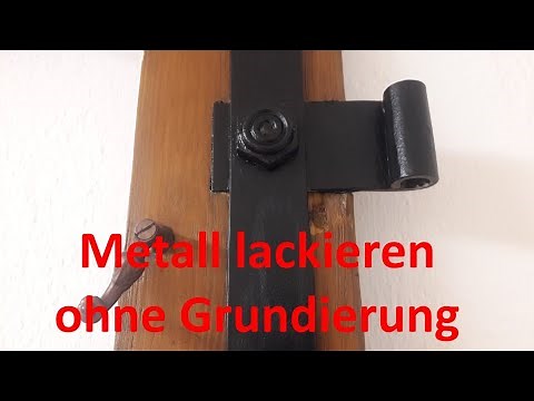 Metall lackieren ; ohne Grundierung