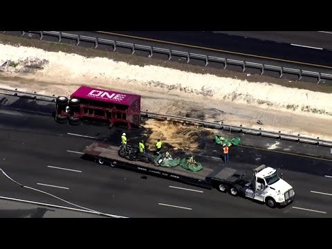 I-4 closed for hours after fiery crash south of Disney World