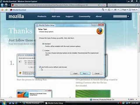 How to Install Firefox (3.0) as a web browser