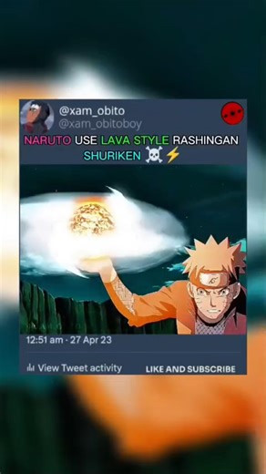 Naruto's Lava Style Rashingan #narutoedits #narutoanimeshorts #shorts #narutoshippudenshort