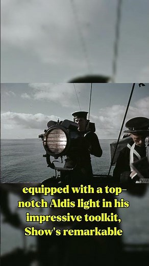 A signaller operates an Aldis lamp on board a British warship, 1942|WW2|history|Viral|Youtubeshorts