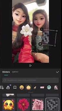 “How to add a sticker on a video”