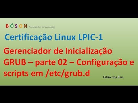 Carregador de Inicialização GRUB parte 2 - Configuração e scripts em grub.d - Linux