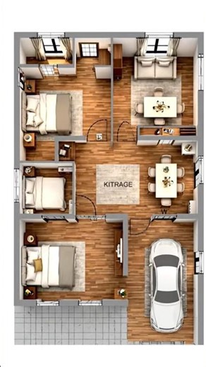 2d plan convert in 3d model #amazing #house #construction