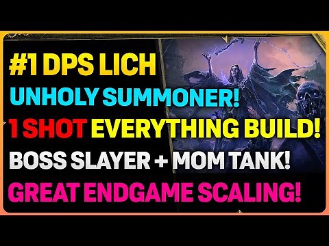 POWERFUL 0.2.0 Lich Unholy Summoner: Bosser Slayer + MOM Super Tank!!