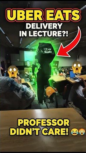 Uber eats delivery in lecture