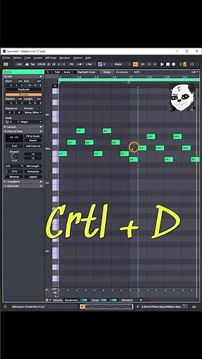Tuto facile et rapide Ableton 12.2 : le piano roll et 2 supers raccourcis #musicproducer #artiste