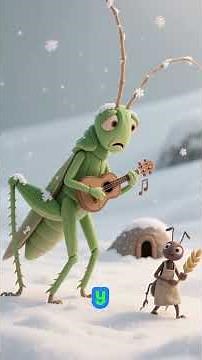 ¡La Hormiguita Trabajadora y la Cigarra Cantora! 🐜🦗 #disney #cuentosinfantiles #historias #infantil