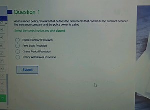 An insurance policy provision that defines the documents that c... | Filo