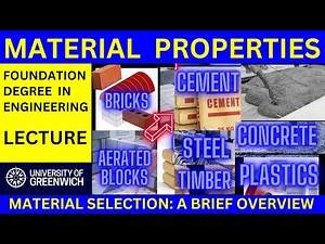 Material Properties and Selection in Engineering: A Brief Overview