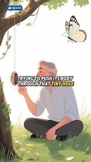 The Story Seeker on Instagram: "“The Butterfly’s Struggle: A Powerful Life Lesson” #LifeLesson #MotivationalStory #Inspiration #MoralStory #ButterflyStory #NeverGiveUp #KeepGrowing #StayStrong #OvercomeStruggles #Wisdom"