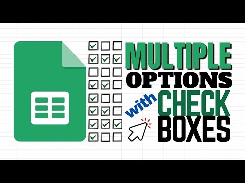 Create Multiple Options with Checkboxes | Google Sheets (Custom Cell Values)