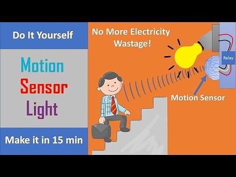 Automatic light using PIR sensor || Motion Sensor || DIY || TexoBot