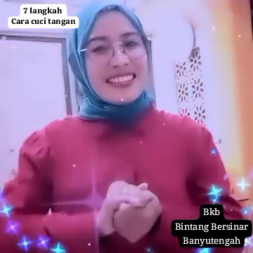 Edukasi 7 langkah cara cuci tangan