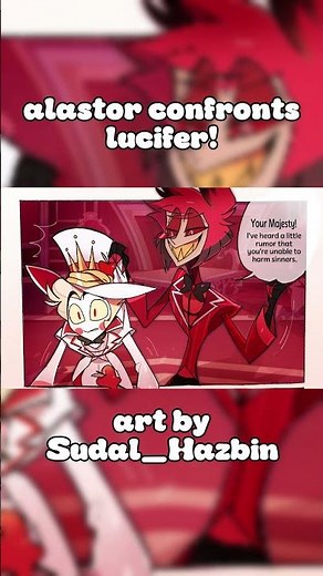 alastor confronts lucifer! - Hazbin hotel comic dub