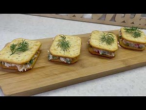 Сырная закуска из крекеров // Cheesy cracker appetizer