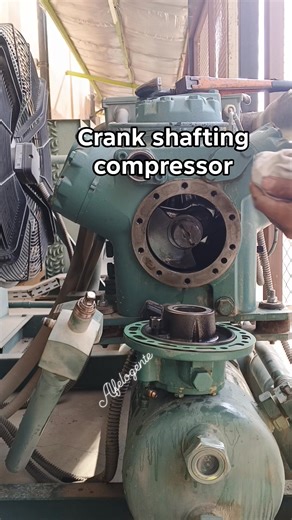 Crank shafting bitzer compressor #everyone #fblifestyle #hvactech #refrigerationtech | Alfe Logente