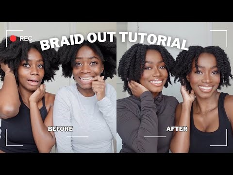 A SERIOUS HAIR TRANSFORMATION...Braid Out Tutorial | Jessie & Jessica
