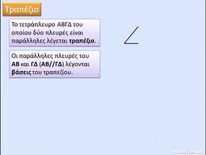 Α Γυμνασίου Τρίγωνα-Παραλληλόγραμμα-Τραπέζια