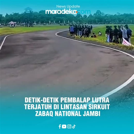 maradeka.com on Instagram: "Pembalap asal Sulawesi Selatan, Awhin Sanjaya (27) mengalami kecelakaan hingga meninggal dunia saat laga Grand Final Sumatera Cup Prix 2025 di Zabaq National Sirquit, Kabupaten Tanjungjabung Timur, Jambi, Minggu (14/12/2025). Kecelakaan) Terjadi saat final balap motor di sirkuit Zabag sekitar pukul 17.00. Panitia lomba telah membawa korban ke Rumah Sakit Umum Abdul Manap di Kota Jambi dan akan diberangkatkan ke daerah asalnya. Awhin Sanjaya, pria kelahiran Masamba, Su