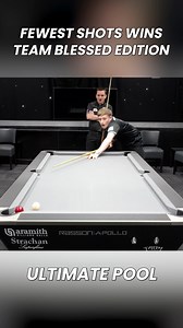 Fewest shots wins. Team Blessed edition 🔥🔥 #ultimatepool #billiards #8ballpool #pooltrickshot Dom Cooney Luke Gilbert | Ultimate Pool