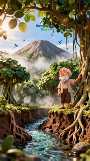 Bayangkan Bumi Real Account on Instagram: "Satu kakek. Satu jenis pohon. Satu gunung yang selamat. Namanya Mbah Sadiman, 73 tahun, dari Wonogiri, Jawa Tengah. Selama 29 tahun, beliau naik–turun lereng Gunung Lawu Selatan untuk menanam lebih dari 15.000 pohon beringin (Ficus) di lahan seluas ±250 hektare. Kenapa beringin? Karena akar beringin menembus jauh ke dalam tanah, menyimpan air hujan, dan perlahan… mata air yang mati hidup kembali. #MbahSadiman #GunungLawu #Hutan #Forestrasi #Nature #Indo