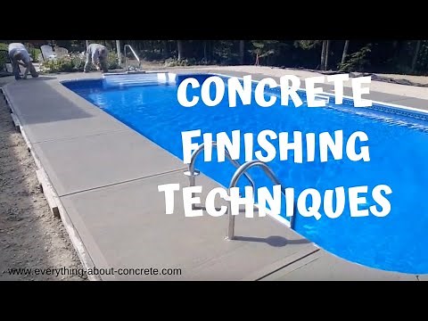 How To Finish Concrete - Cutting Joints, Edging, Mag Float, Broom Finish