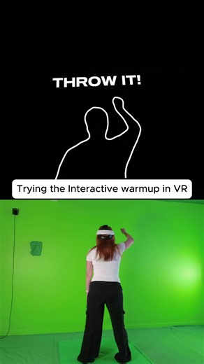 Tried the Immersive Interactive warm up workout but in VR #trending #immersive #warmup #vr #questcreatorpartner