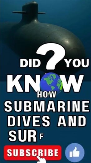 How Do Submarines Works Dive and Surface, Explained 4k #submarine naval engineering short #short
