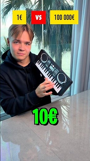 1€ VS. 100 000€ PIANO 🎹