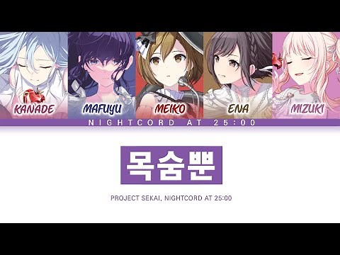 [프로세카] 25시, 나이트코드에서. 「목숨뿐」 세카이 full ver 한글 가사 (プロセカ/命ばっかり)