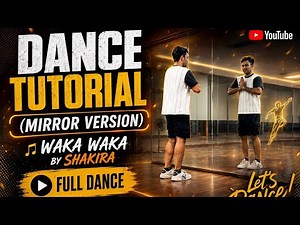 WAKA WAKA by Shakira | Dance Tutorial Mirror 🪞 version | Zumba Workout Routine | 2hdance tutorial