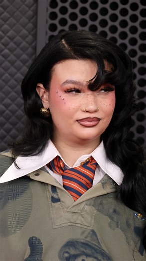 GLAMOUR UK | Her reaction is everything 🥹 South London babes @lolayounggg takes home her first Grammy award last night for her viral song Messy🎧 | Instagram