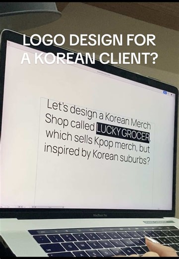 Logo Design Process for a Korean Shop