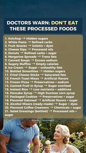 Doctors Warn Seniors: 21 Foods You Must Avoid Now!