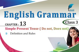 Class 3 English Grammar Chapter 13 Present Tense Negative