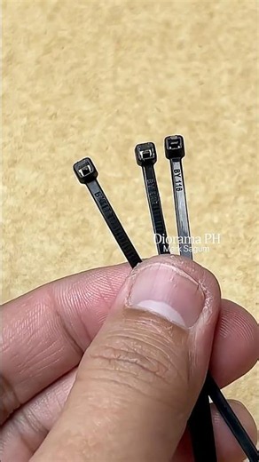 Let's make tiny gas selection buttons out of zip ties ! ⛽🔥 #miniatures #diycrafts #shorts