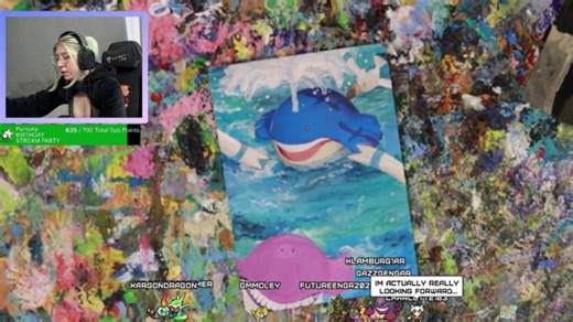 Final Stream of the YEAR! painting pokemon cards - coworking chill vibes