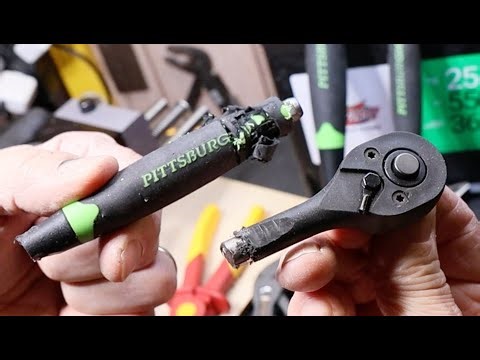 What's inside a Pittsburgh Composite Ratchet? Harbor Freight "battery terminal" tools for safety.