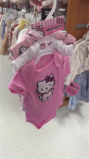 Some hello kitty clothes finds at @TJ Maxx #hellokittylover #pinkaesthetic #babyclotheshaul #tjmaxxfinds #pink