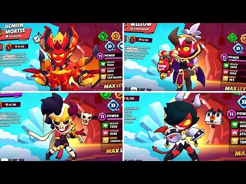 ALL DEMONS SKINS IN BRAWL STARS