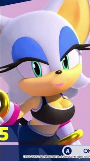 rouge Mario & sonic Olympic games Tokyo 2020